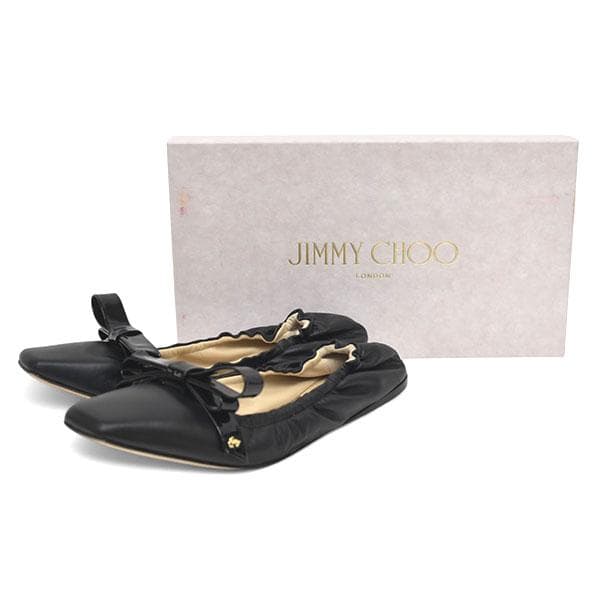 美品❤️ジミーチュウ バレエシューズ 37(約24cm)12800→