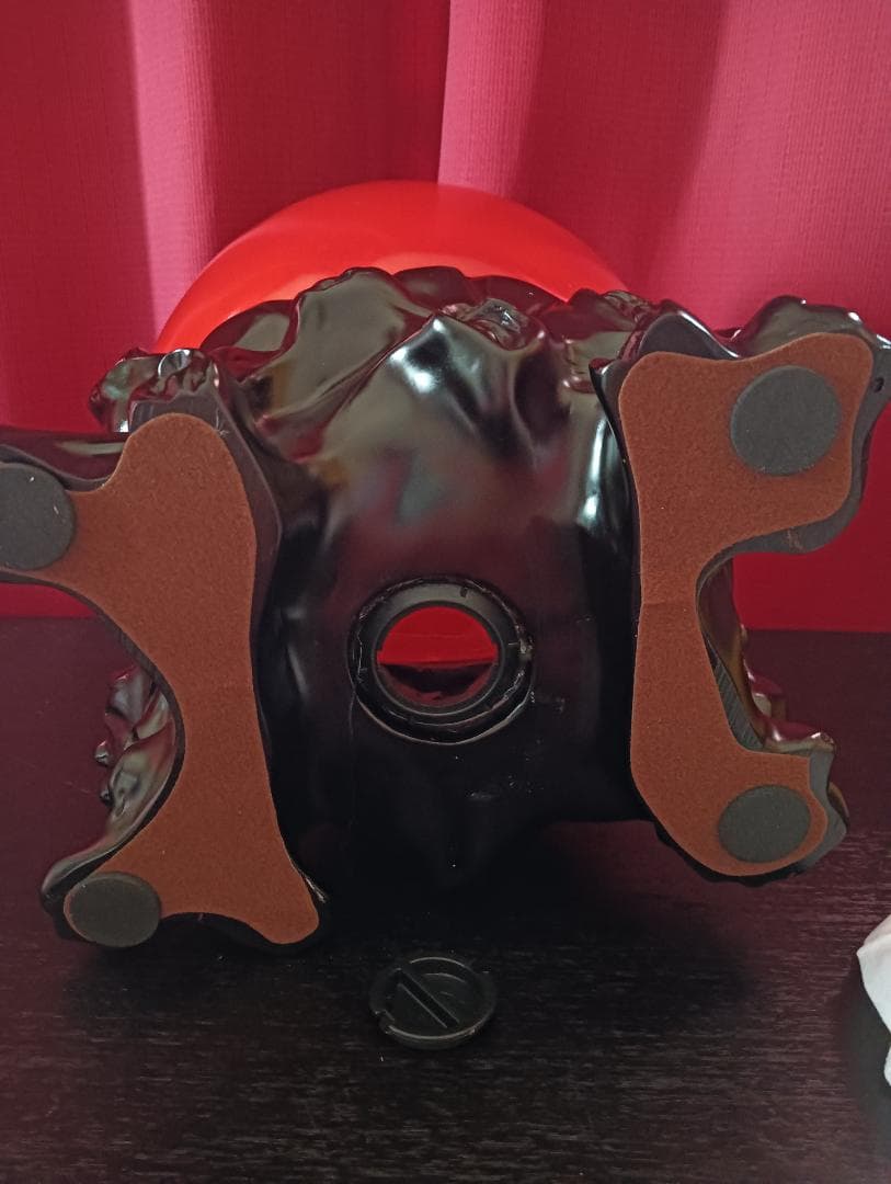 風水アイテム　赤い林檎(りんご)の置物　貯金箱