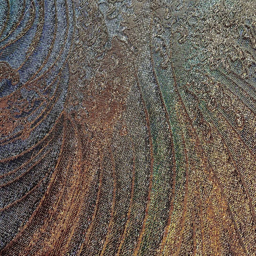 最高級　一点物　本金箔　創作工芸品　宝寿錦の　格調高い逸品　素晴らしい　袋帯