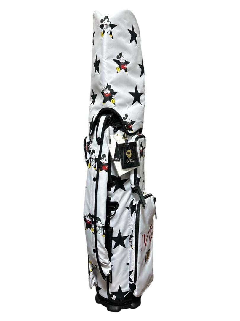 新品未使用！高級V12 ミッキーマウス着せ替えキャディバッグ8.5型ホワイト