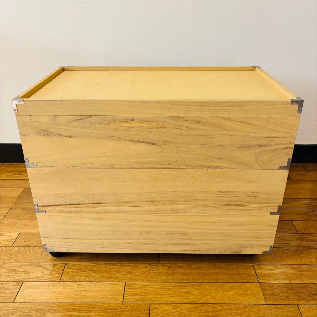 総桐 収納ケース 3段 キャスター付き 押入れ収納