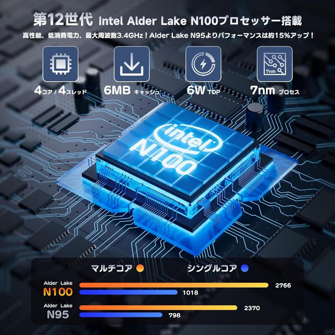 ❣️セール❣️ ミニpc 動作サクサク 最大3.4GHz 小型pc