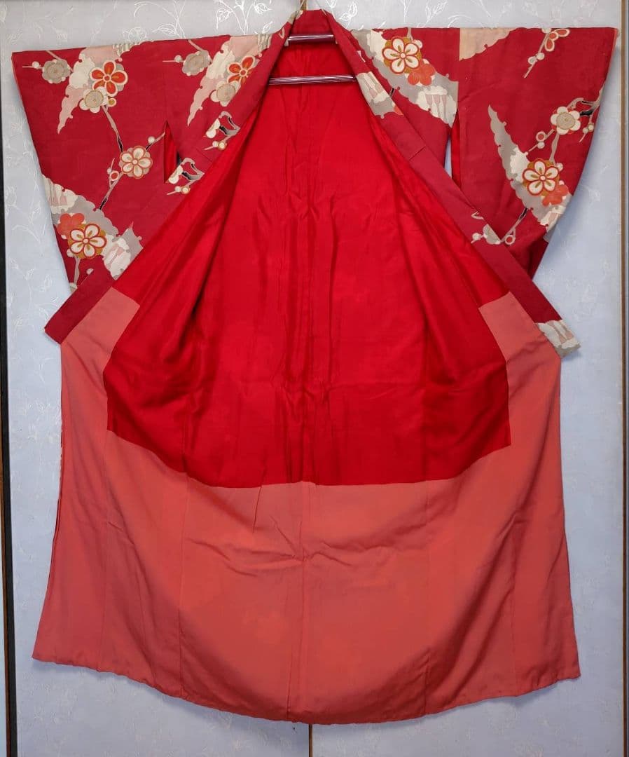 RK378アンティーク子供着物着丈147センチ裄丈63センチ綺麗美品正絹ジュニア