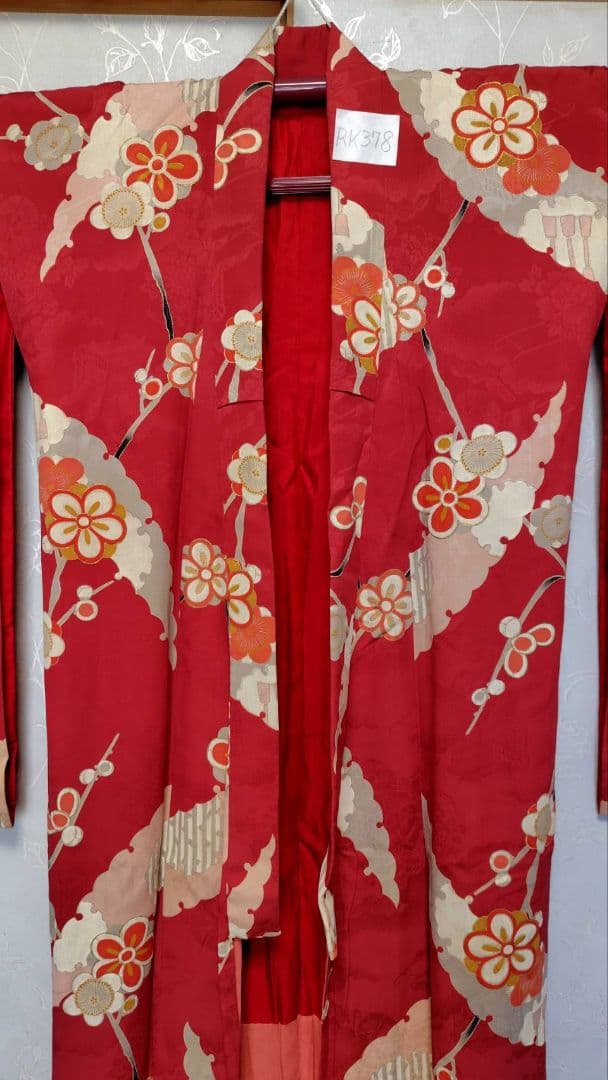 RK378アンティーク子供着物着丈147センチ裄丈63センチ綺麗美品正絹ジュニア