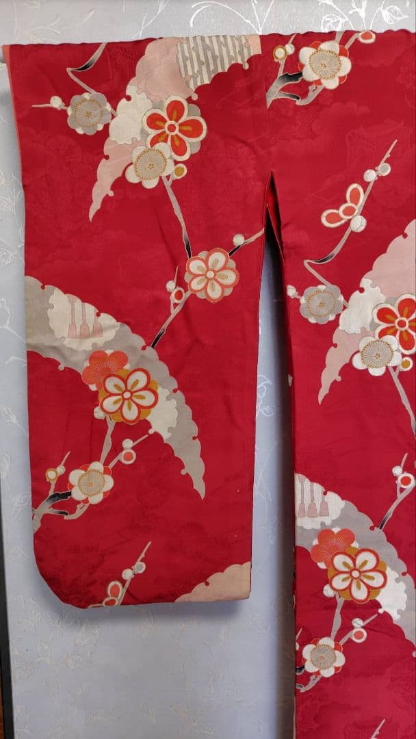 RK378アンティーク子供着物着丈147センチ裄丈63センチ綺麗美品正絹ジュニア