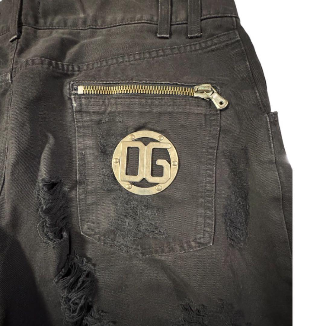 希少　ドルガバ　D&G クラッシュデニム　ダメージ　ロゴ　54 y2k