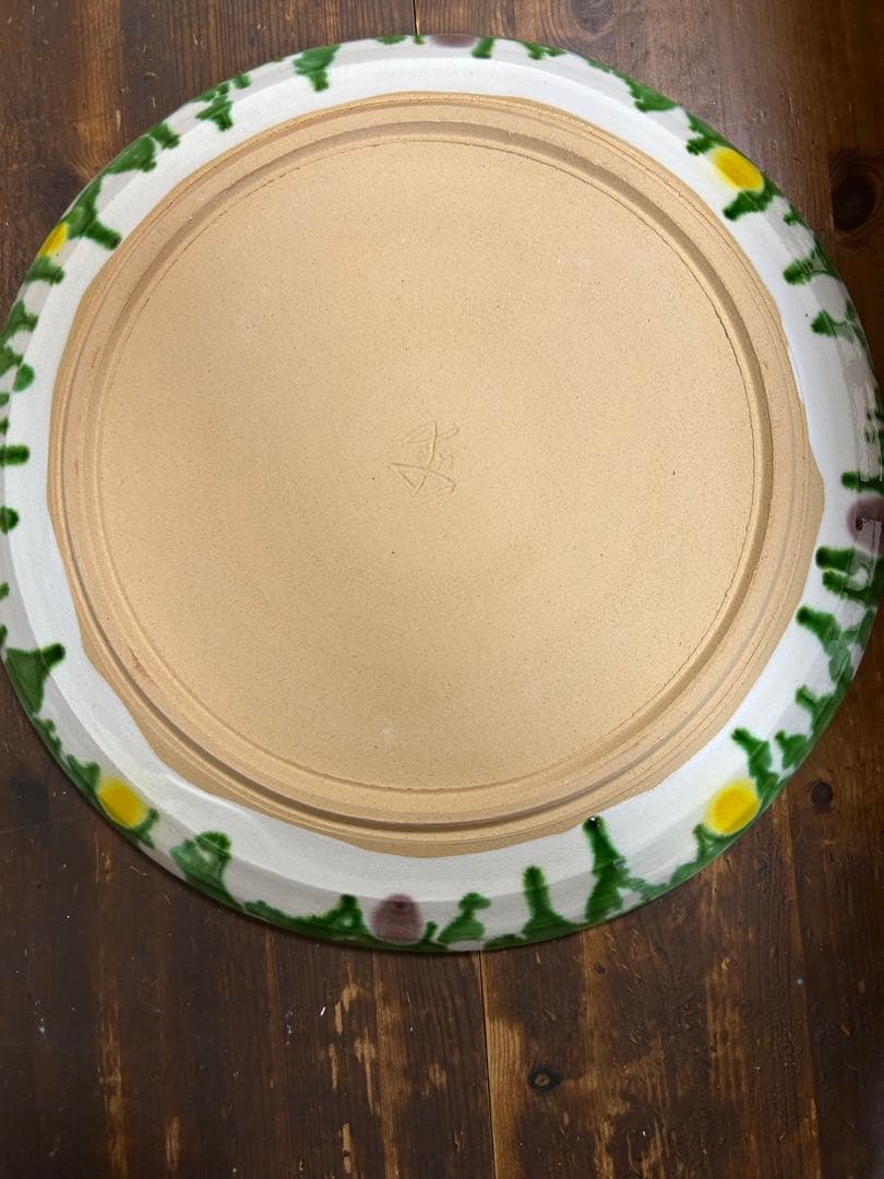 幸兵衛窯 人間国宝「加藤卓男」作　ペルシア三彩鳥文　大皿　希少