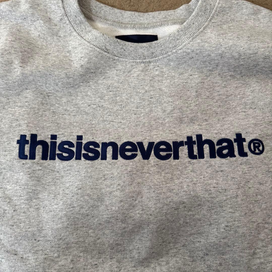 thisisneverthat® グレー ロゴスウェット
