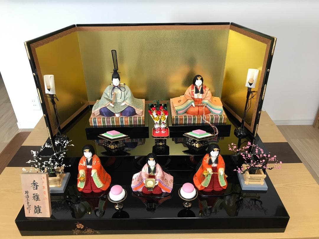 雛人形セット 5体 桃の節句　ひな人形