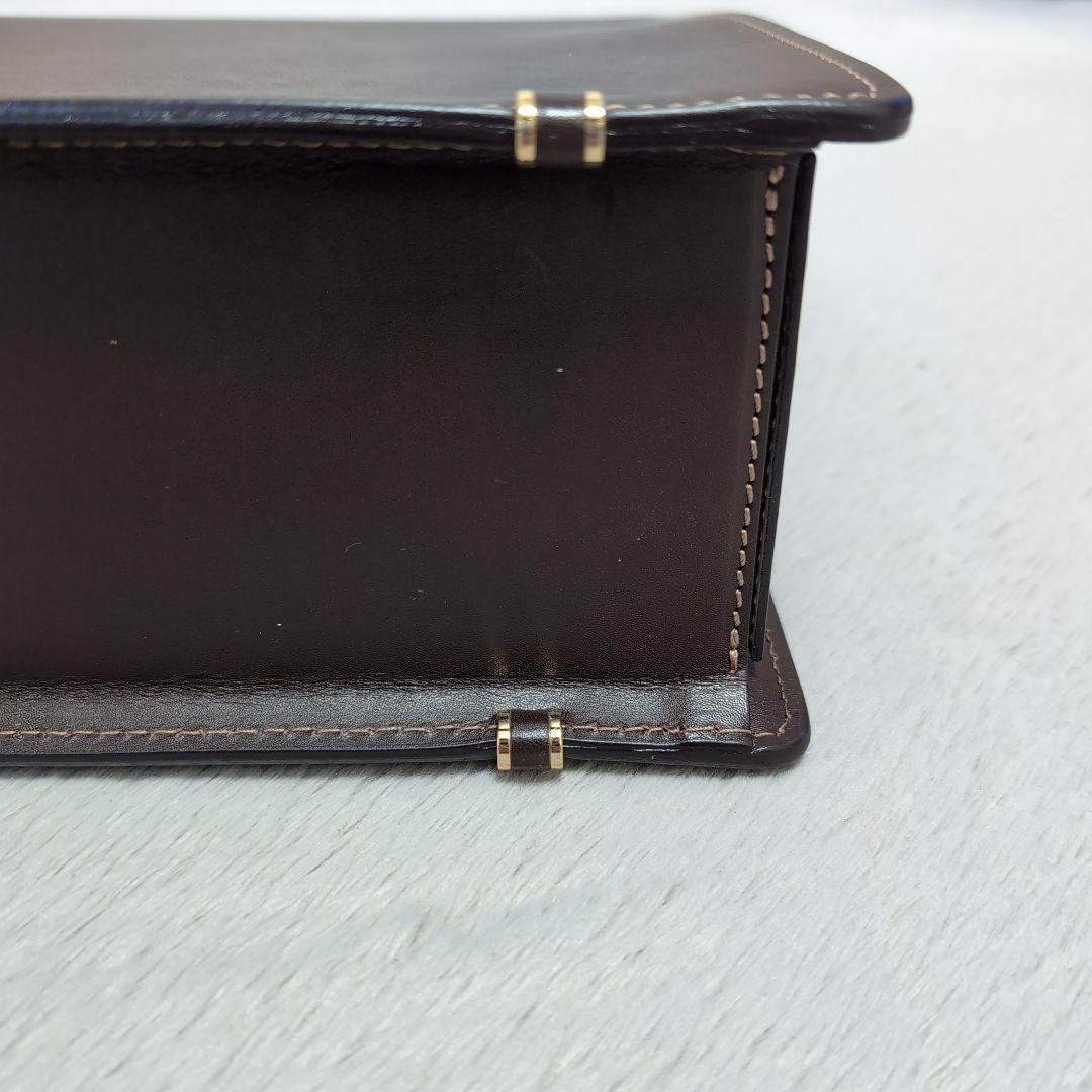 土屋鞄 スリムダレスバッグ ダークブラウン