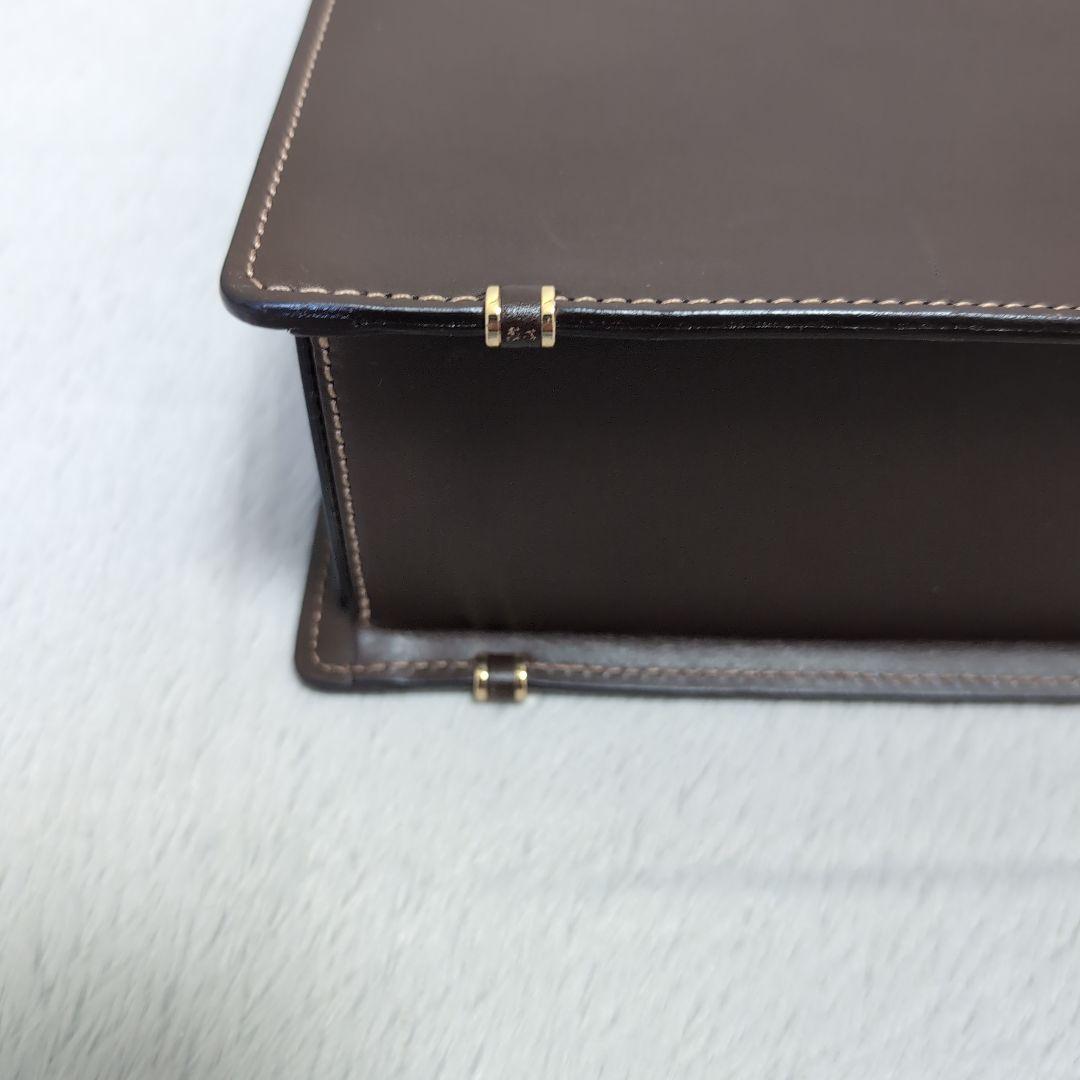 土屋鞄 スリムダレスバッグ ダークブラウン