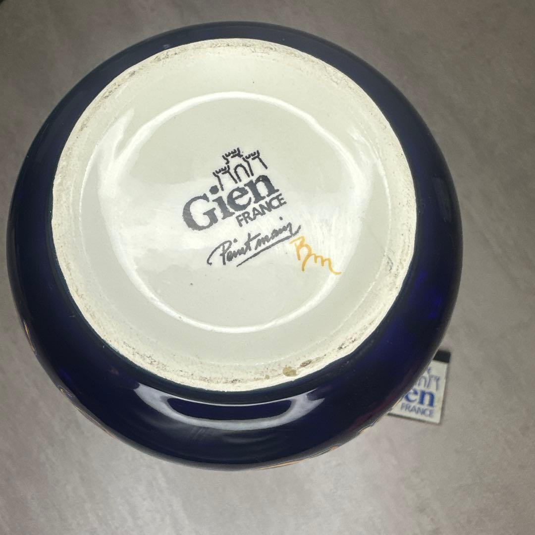 希少レア1960年代GIEN FRANCE ジアン フランス 花瓶