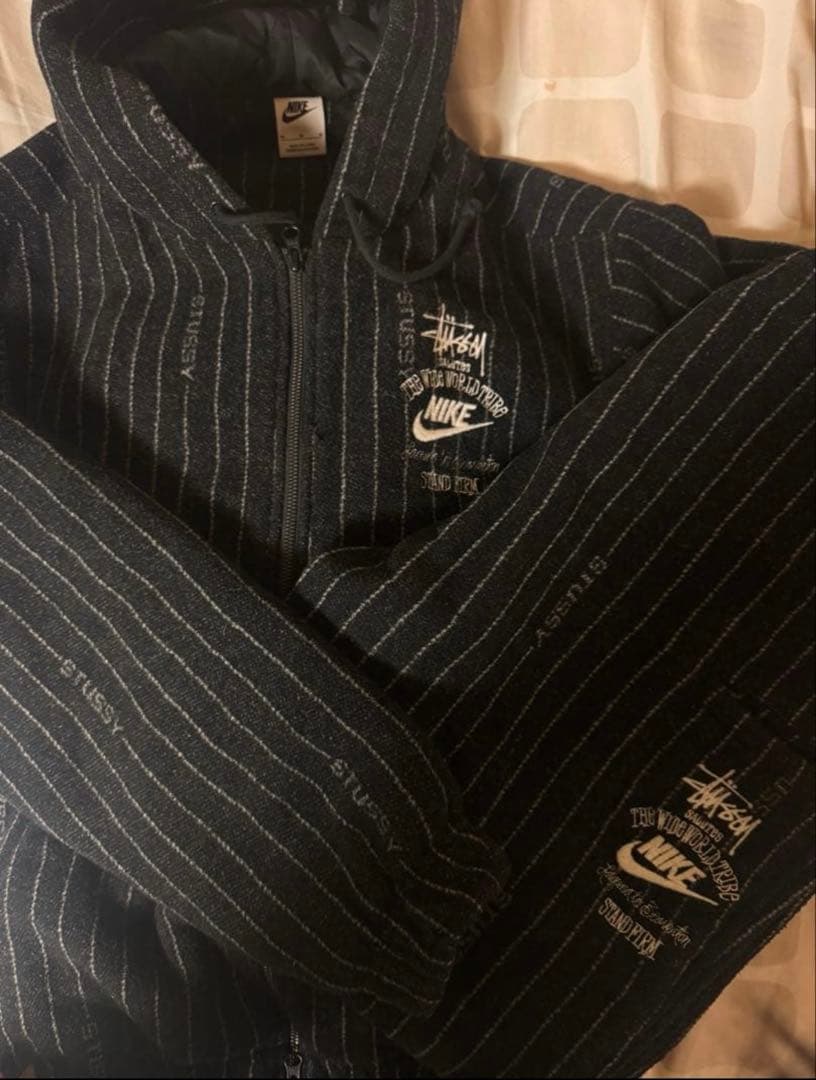 ジャケット・アウター StussyNikeStripedWoolPants WoolJacket
