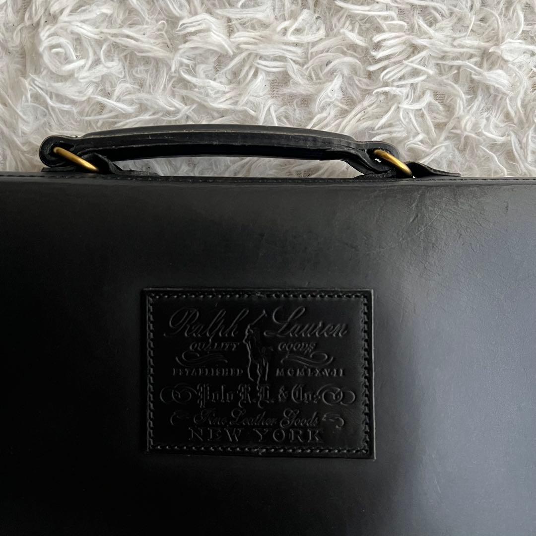 ポロラルフローレン ヘリテージ ブリーフケース ビジネスバッグ 黒 2way