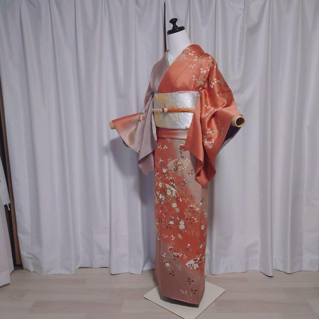 正絹　友禅　訪問着　フルセット　長沼静着物学院　ミト