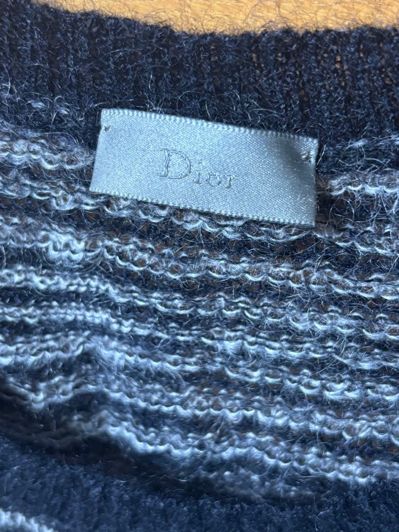 DIOR HOMME 07aw エディ期 ボーダーモヘアニット 25aw