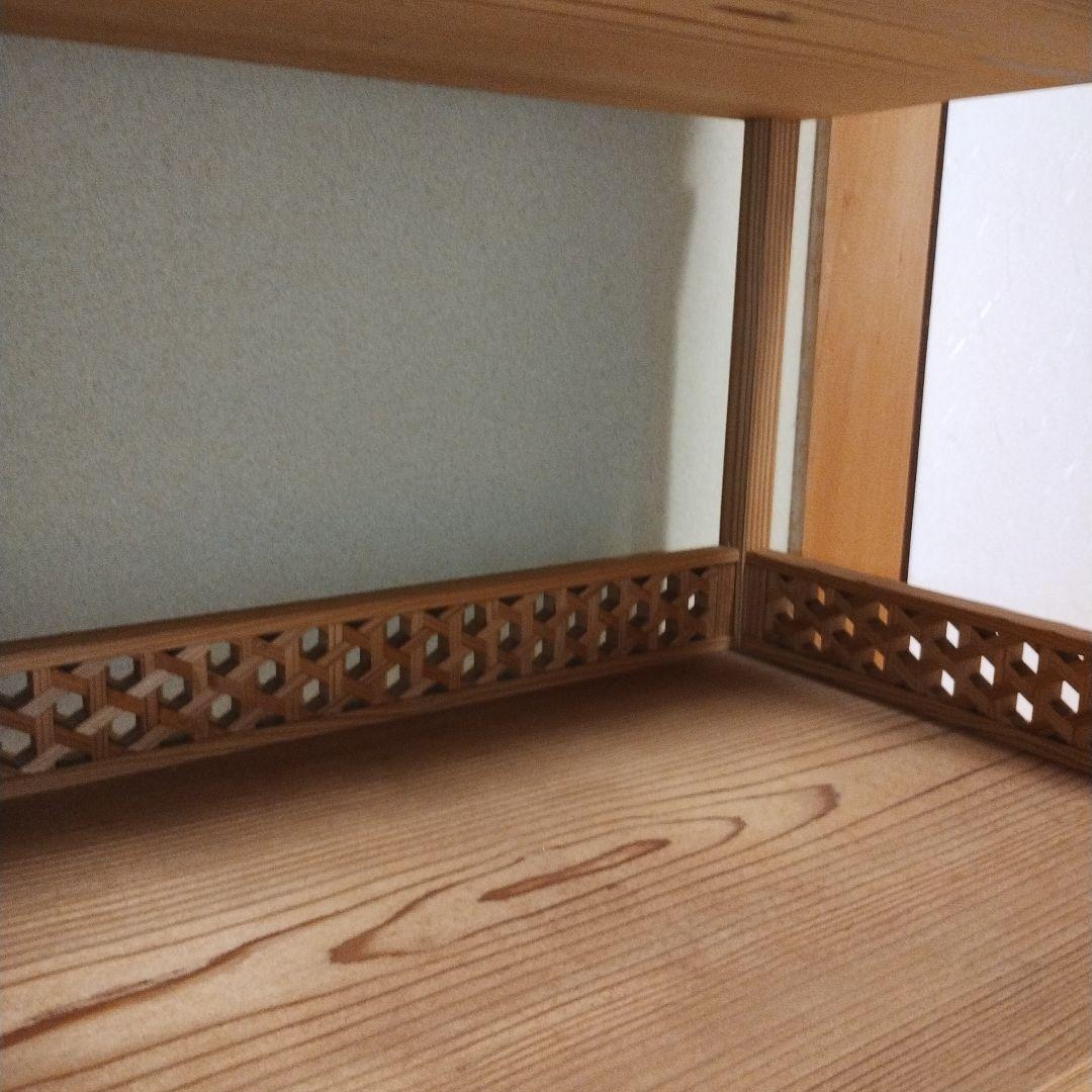 木製　秋田杉　茶棚　 引き出し付き