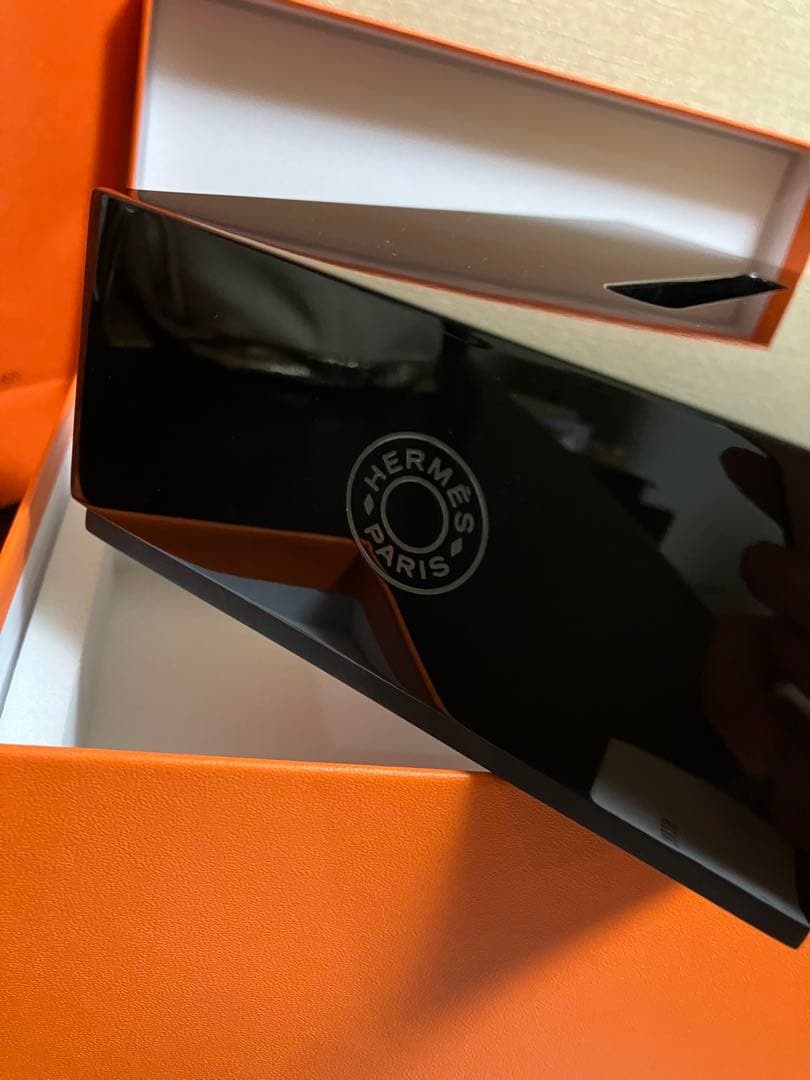 メアリアン HERMES 黒 ティッシュボックス