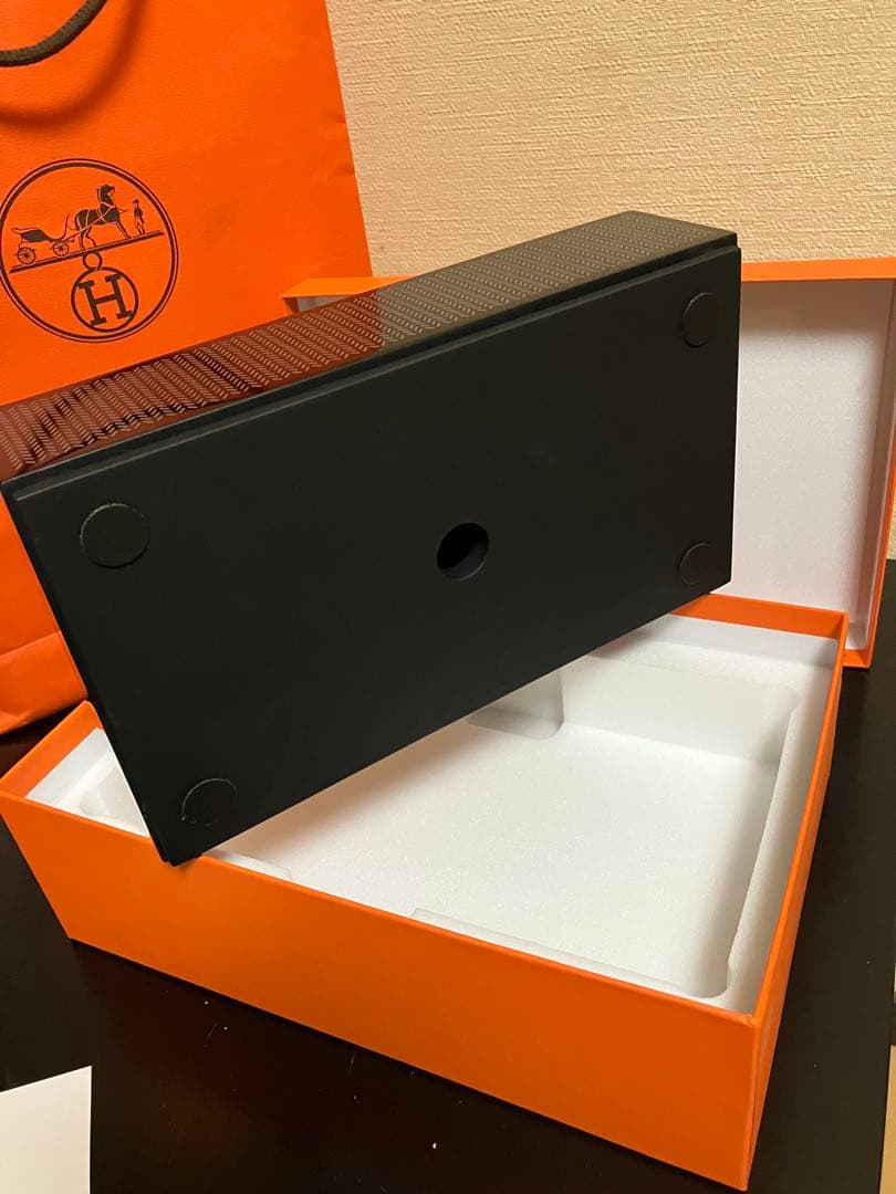 メアリアン HERMES 黒 ティッシュボックス