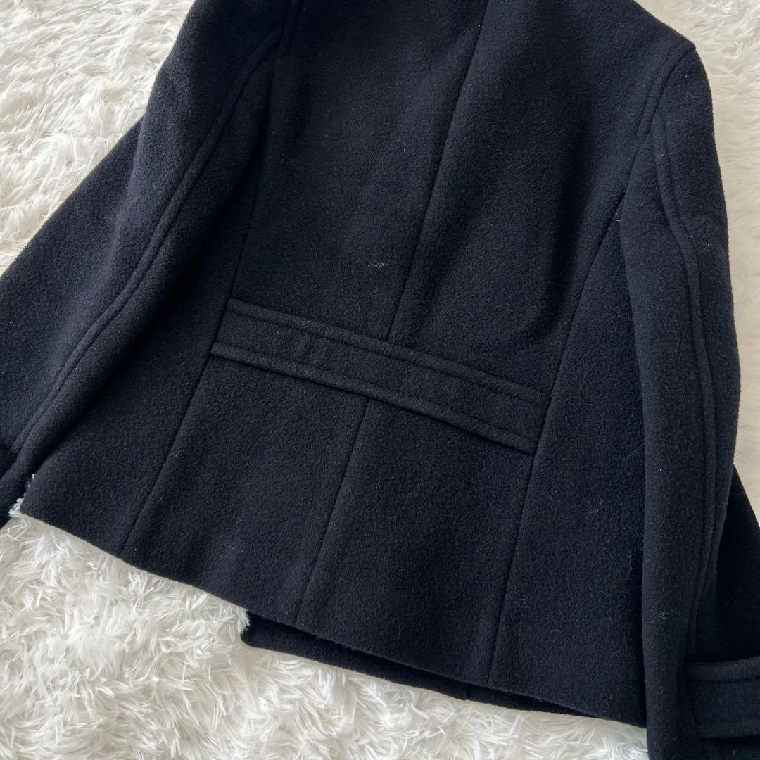 【高級カシミヤ混】マーガレットハウエル　ウールコート　Pコート　美品　アウター