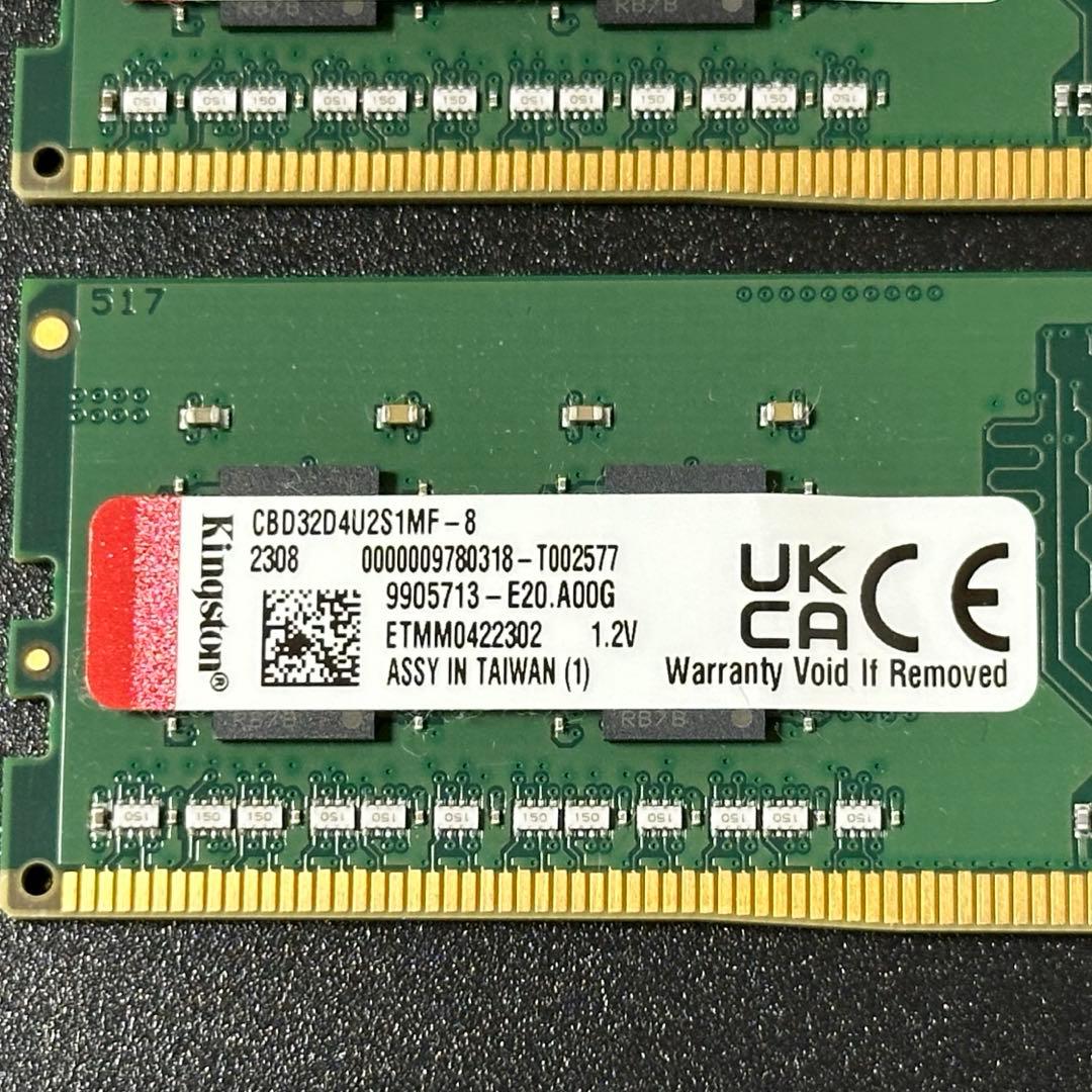 【動作保証】DDR4-2666 16GB(8GB×2) Kingston p69