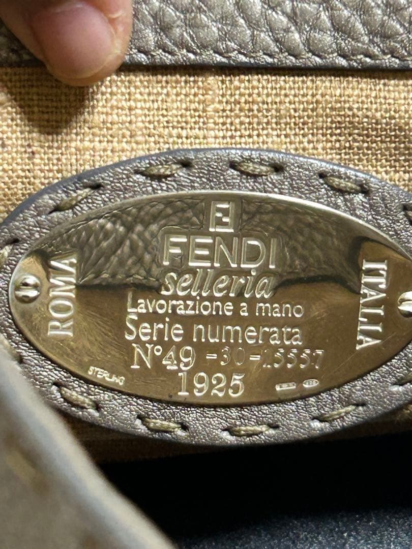 Fendi Selleria ハンドバッグ グレー