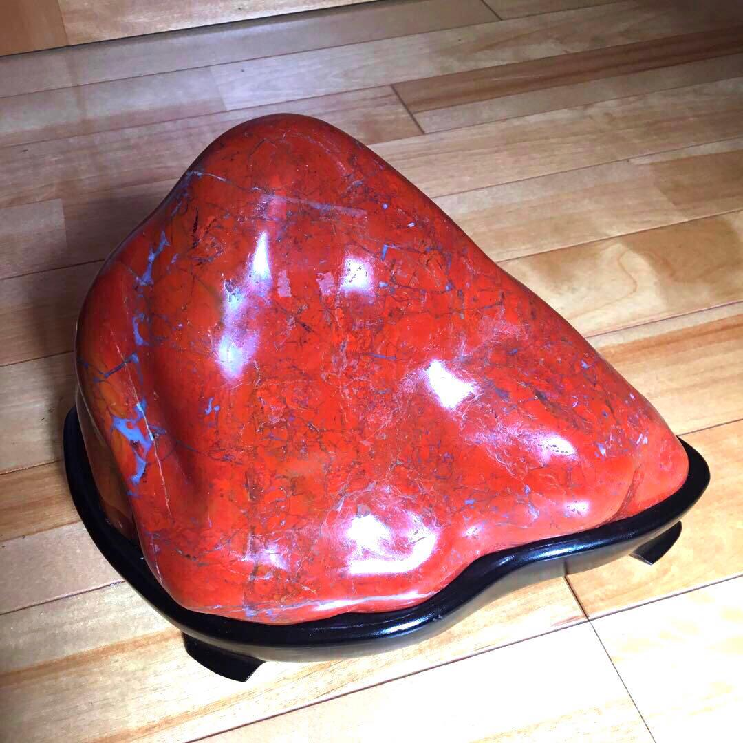 佐渡産赤玉石　天然石　希少　高品質　鑑賞石　水石　置物　6.35キロ