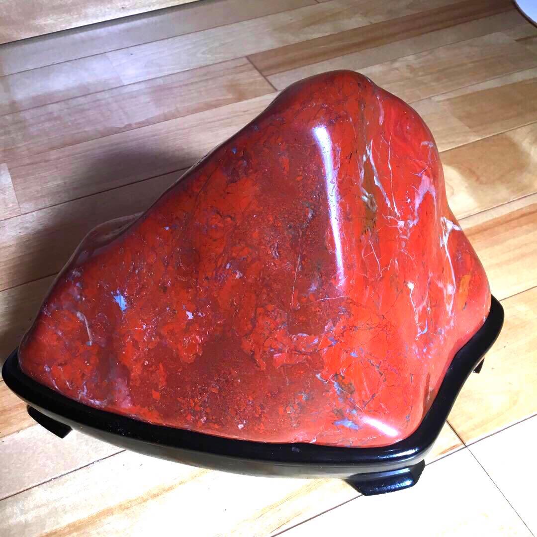 佐渡産赤玉石　天然石　希少　高品質　鑑賞石　水石　置物　6.35キロ