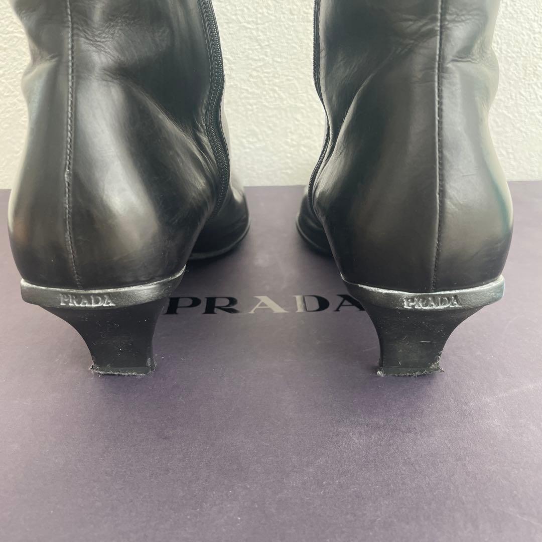 PRADA ロングブーツ　黒　37.5