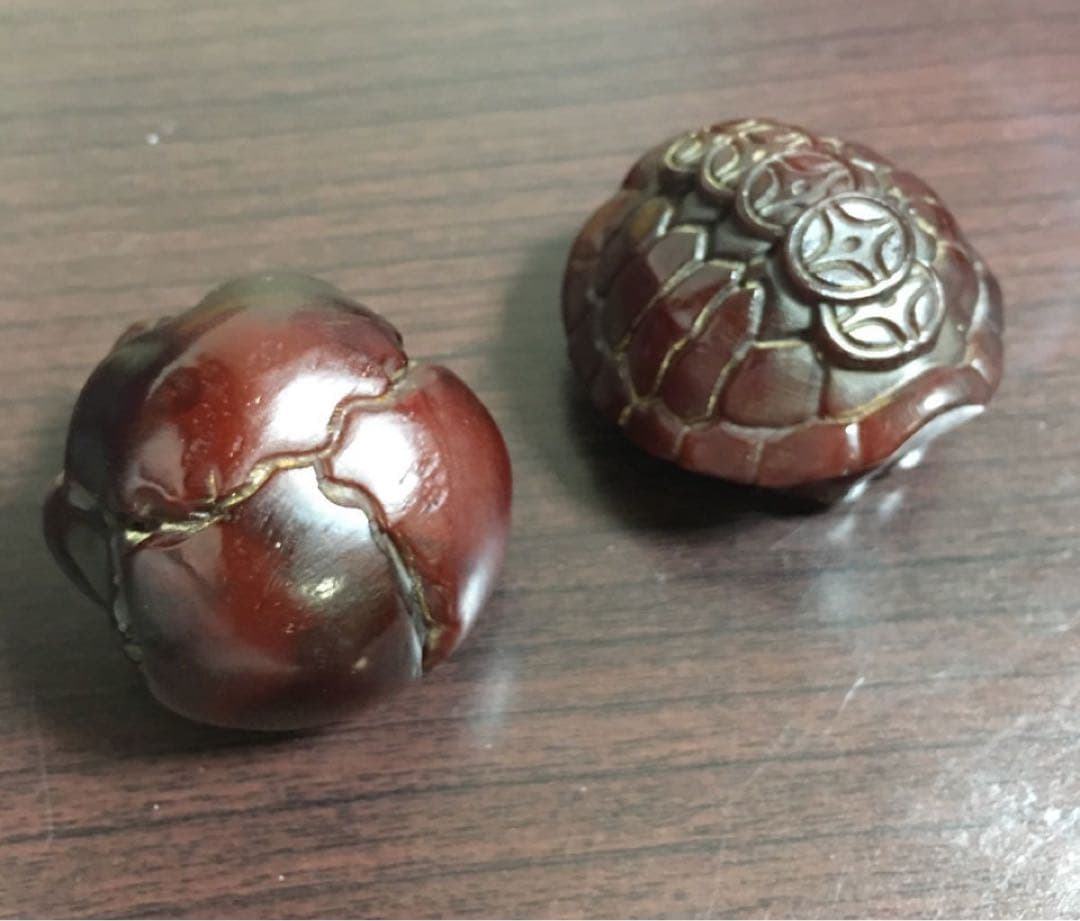 新品　チベットヤクの骨製　雕刻 置物 超希少　2個セット格安出品　送料無料