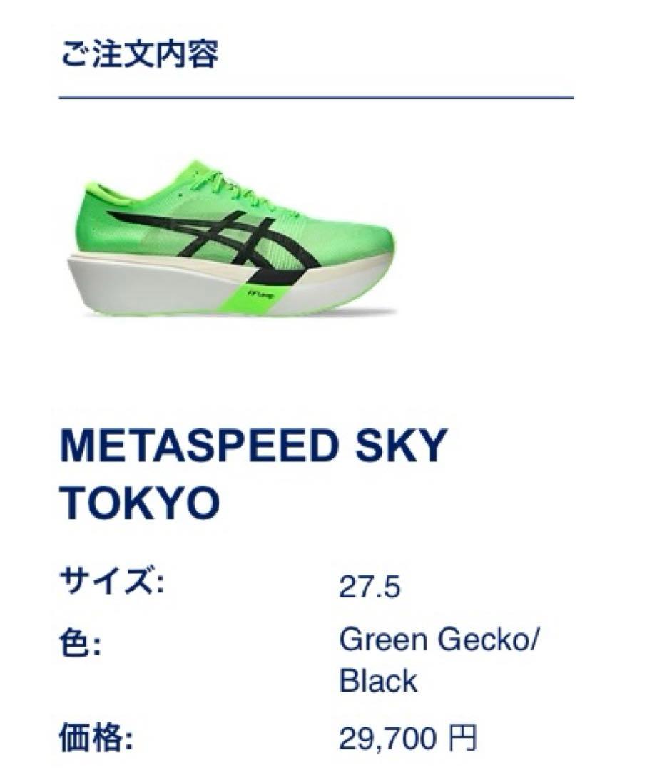 メタスピードトウキョウSPEEDSKY TOKYO 27.5cmグリーン