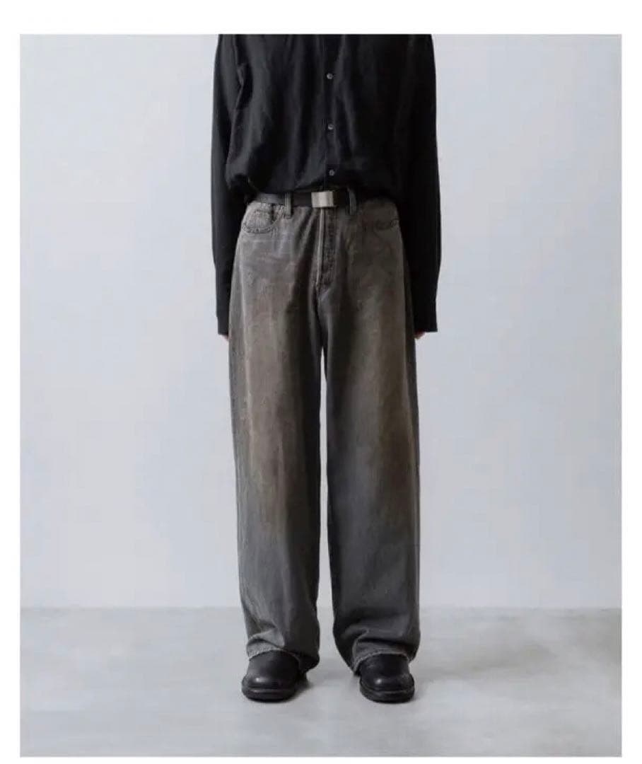 新作シュタインssstein 26SS LOOSE DENIM JEANS黒XS