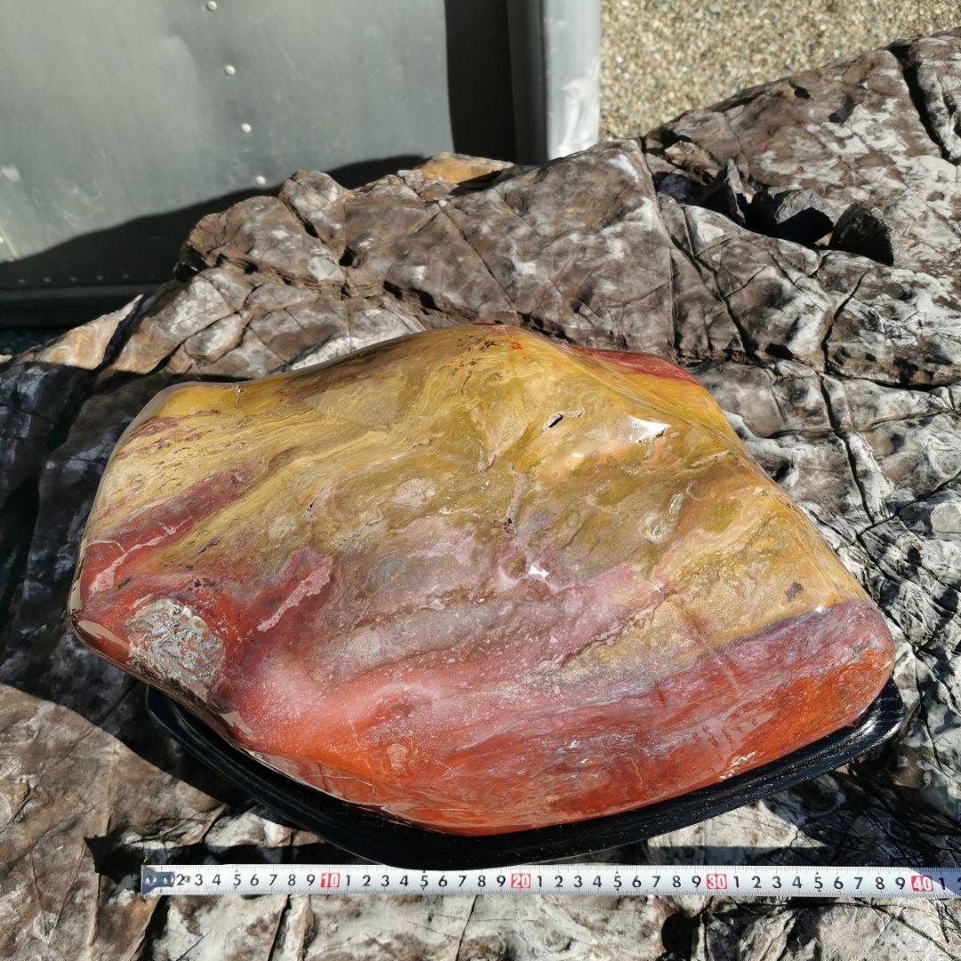 金華のジャスパー　19.2キロ　錦紅石　鑑賞石　石　盆石　水石　置物　オブジェ