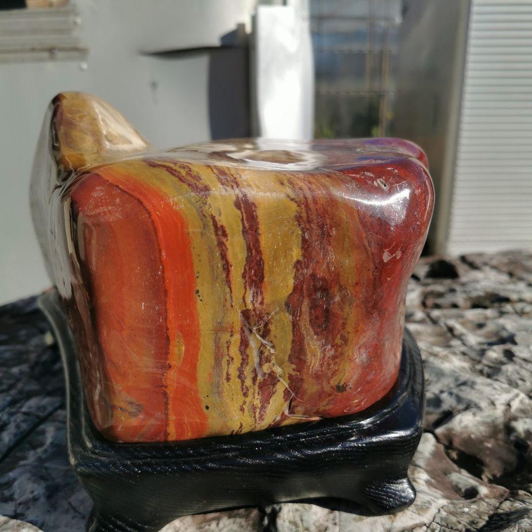 金華のジャスパー　19.2キロ　錦紅石　鑑賞石　石　盆石　水石　置物　オブジェ