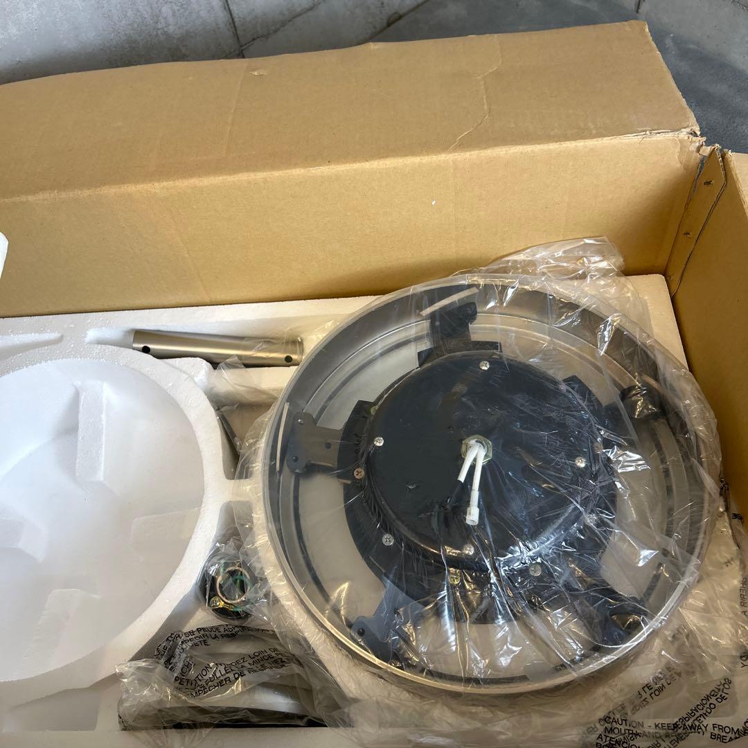 ❤️新品❤️Windward II シーリングファン ライトブライススチール仕上