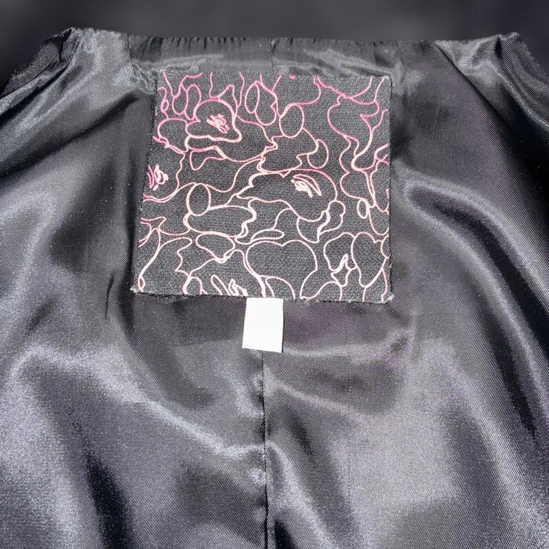 A BATHING APE APPEエイプスター★ レディース ピーコートS黒