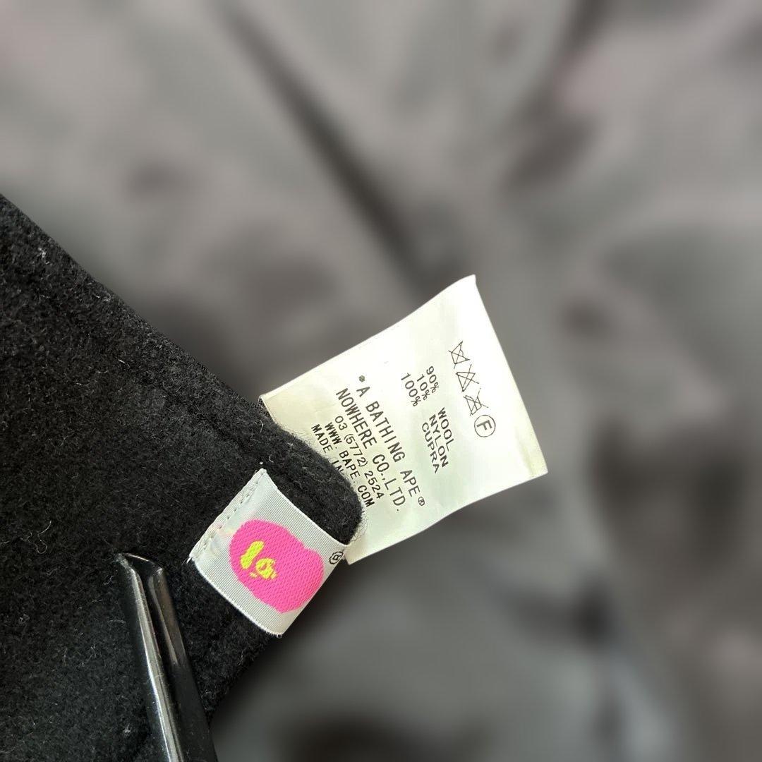 A BATHING APE APPEエイプスター★ レディース ピーコートS黒