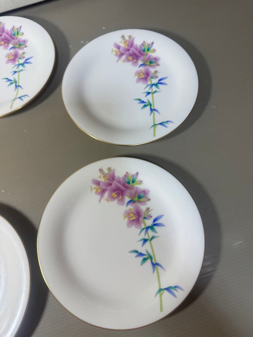 2552 香蘭社　皿　5客　金彩　未使用