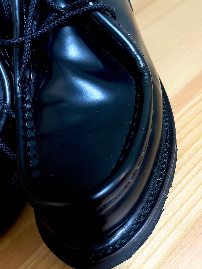 Paraboot MICHAEL ガラスレザー ブラック 4(24cm)ほぼ新品