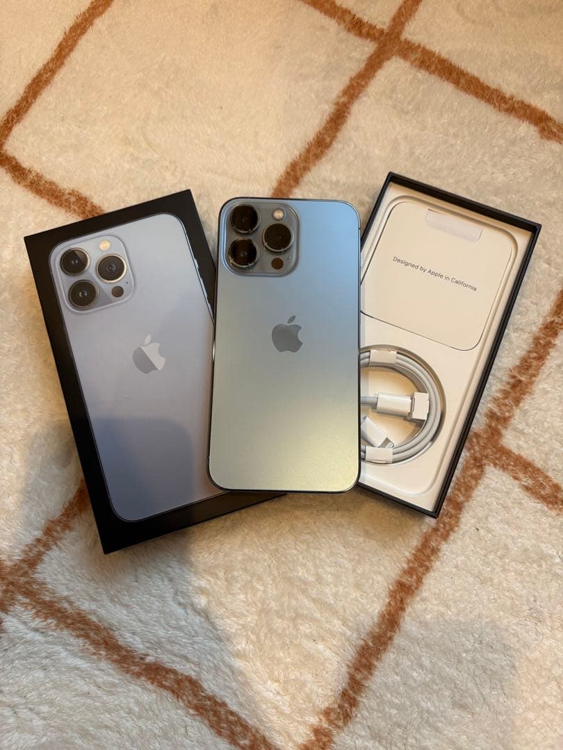 Apple iPhone 13 Pro 128GB シエラブルー【美品箱付】