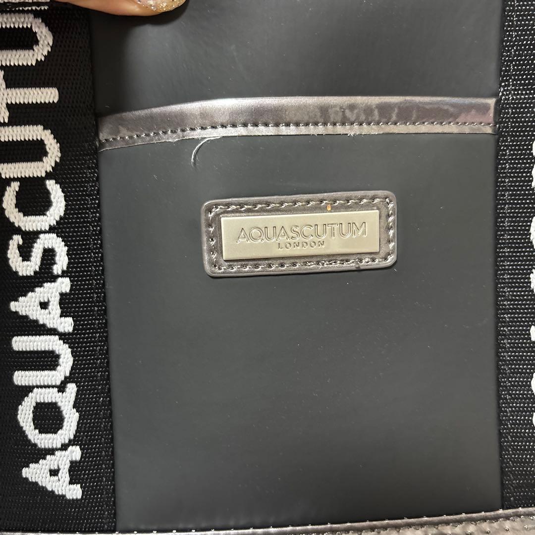 AQUASCUTUM トートバッグ 黒　保冷バック