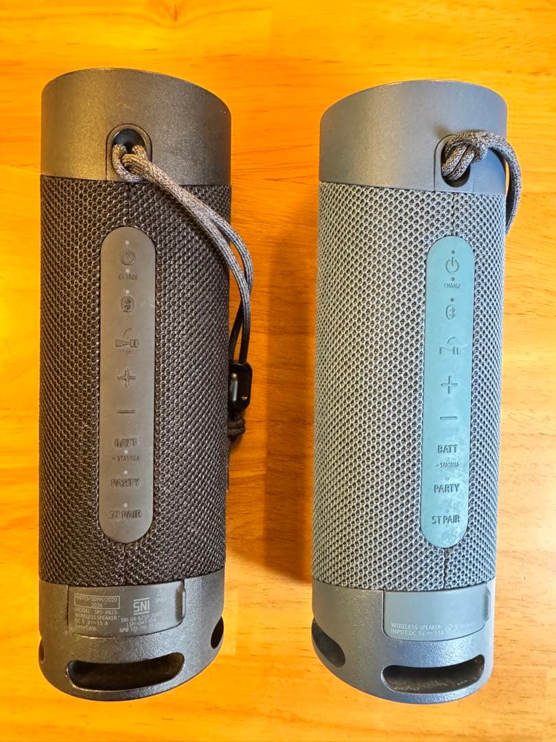 SONY SRS-XB23 ブラック・ブルー　2本セット