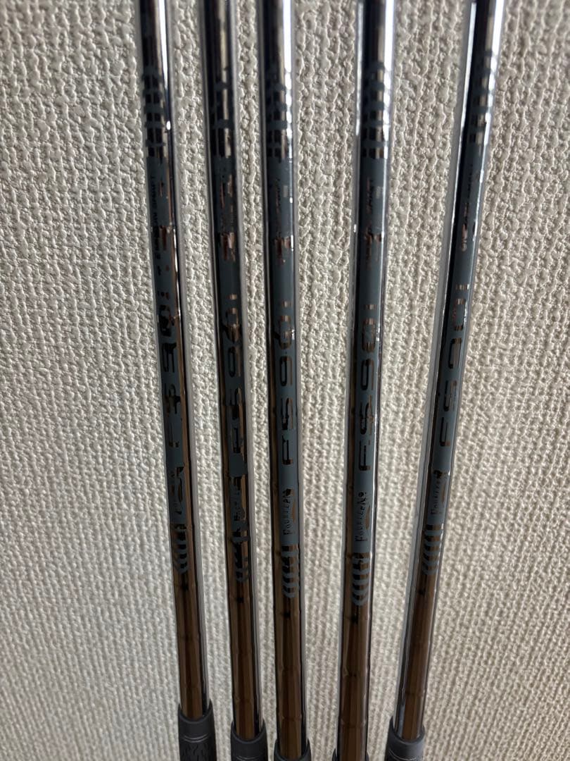 ゴルフ スチールシャフト 5本セット 6〜p