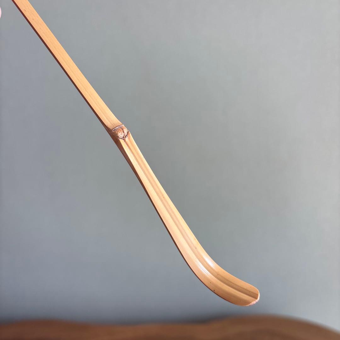 茶杓 銘「閑居」小林太玄師造 竹筒 黄梅院住職 木箱・紙箱入り