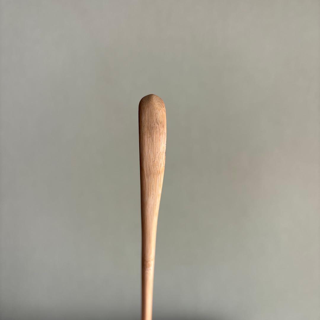 茶杓 銘「閑居」小林太玄師造 竹筒 黄梅院住職 木箱・紙箱入り