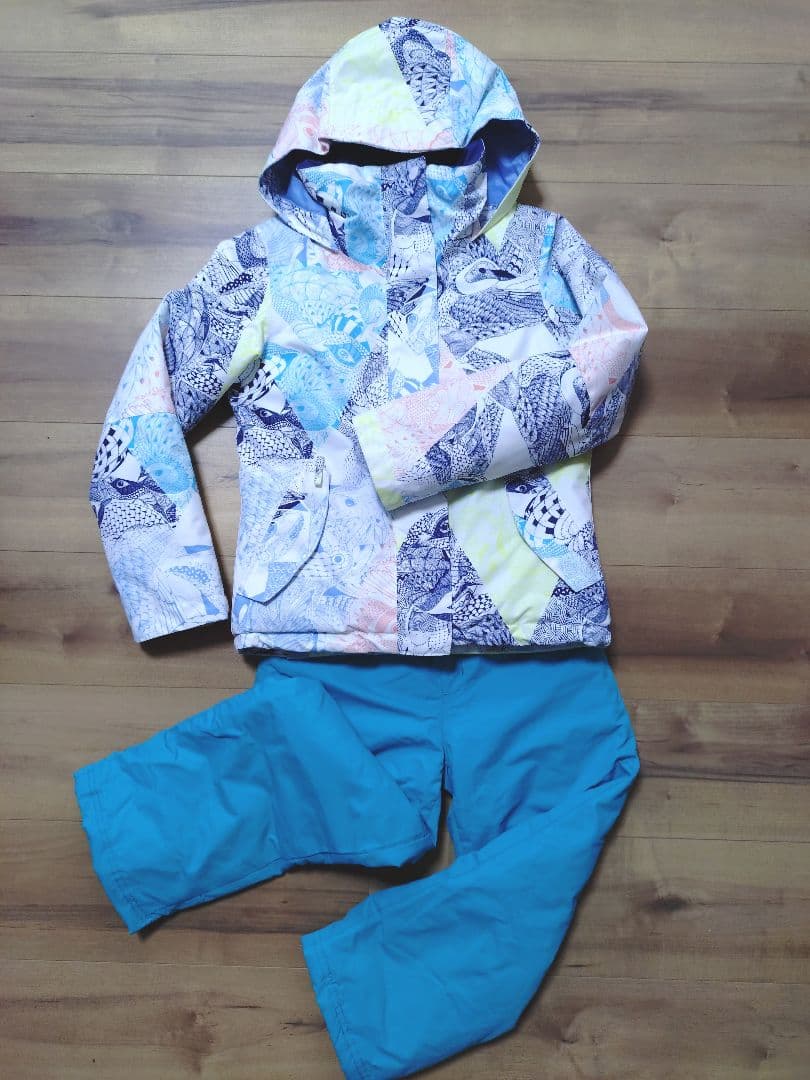 ROXY スノーボードウェア 上下セット 130 120 スキーウェア ロキシー