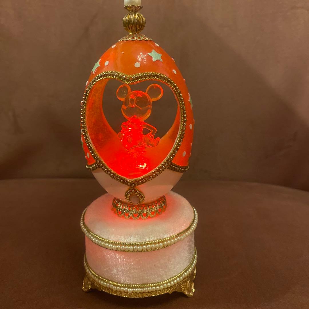 ディズニー　ミッキー エッグアートオルゴール　SANKYO