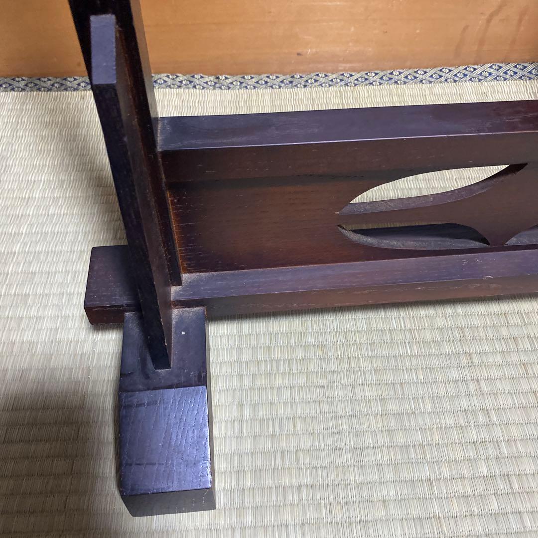 茶道具　②木枠　　※①銅羅とバチ（別売り） ①と②はセット販売です