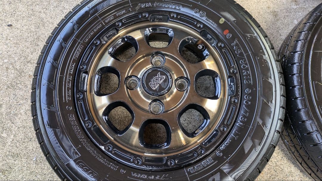 マッドクロス　グレイス　4本セット 145/80R12 6PR　中古　軽バン