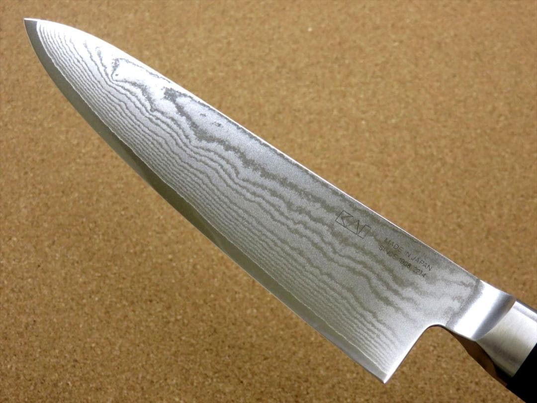 関の刃物 牛刀 180mm 貝印 関孫六 ダマスカス 33層 ステンレス 包丁